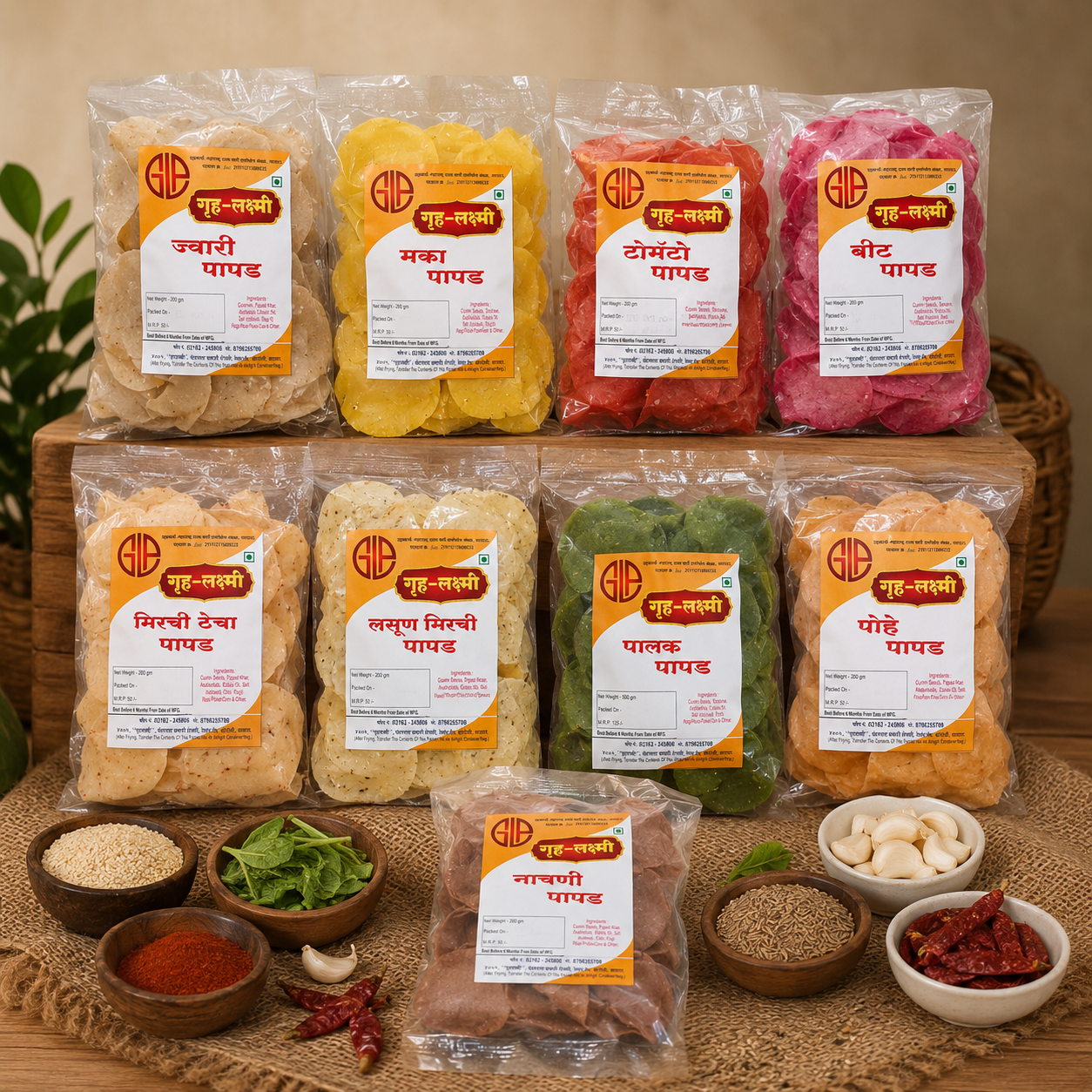 GruhLaxmi Papad
