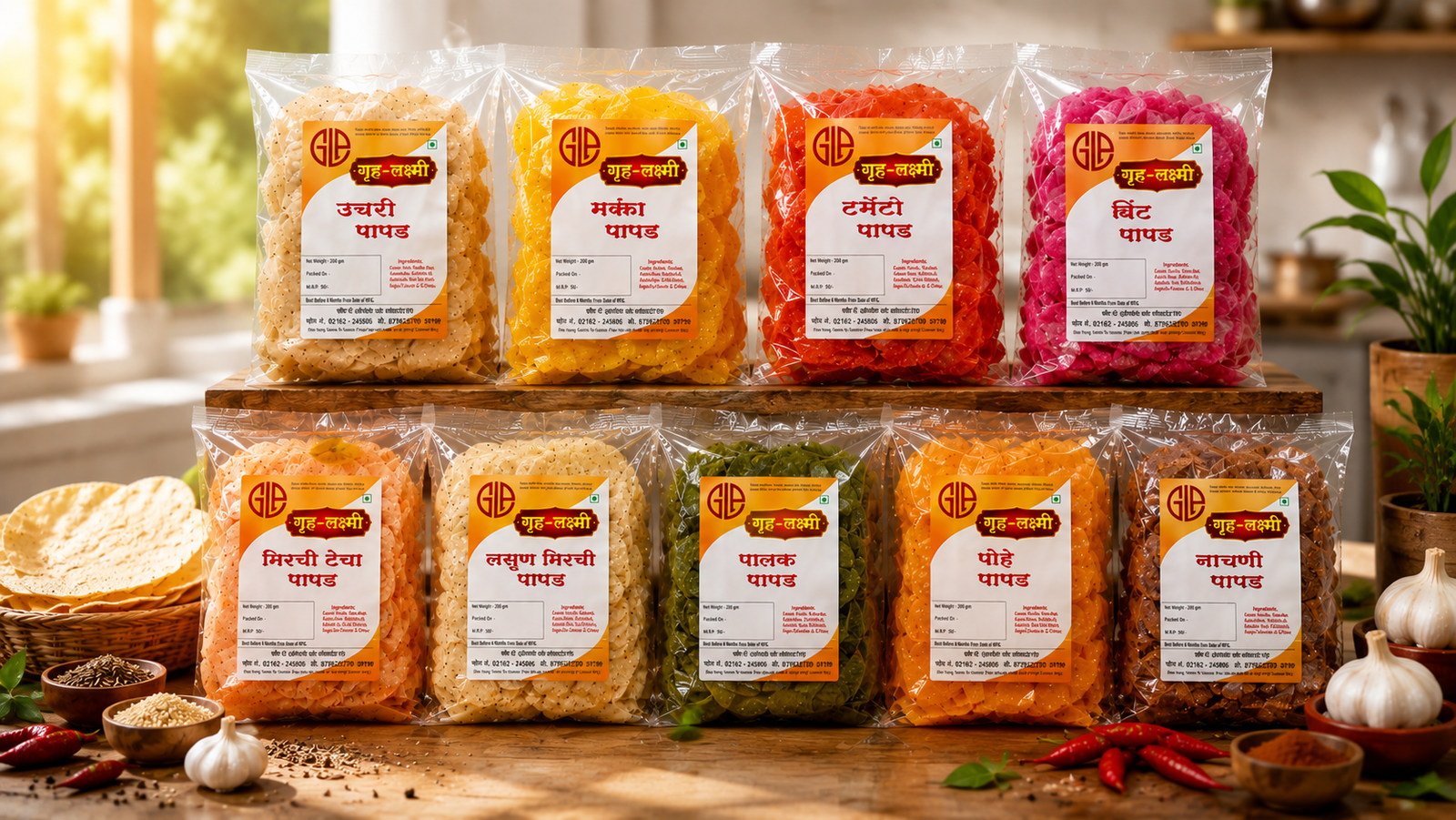 GruhLaxmi Papad Varieties